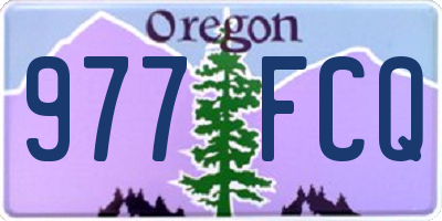 OR license plate 977FCQ