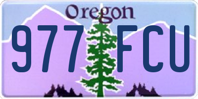 OR license plate 977FCU