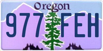 OR license plate 977FEH