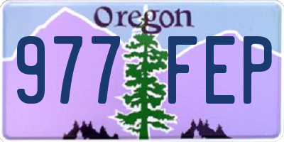 OR license plate 977FEP