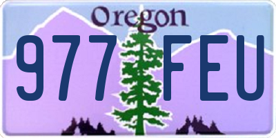 OR license plate 977FEU