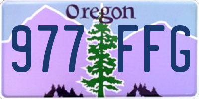 OR license plate 977FFG
