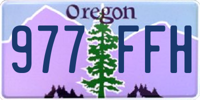 OR license plate 977FFH