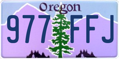 OR license plate 977FFJ