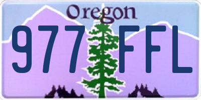 OR license plate 977FFL