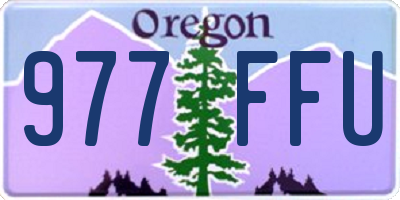 OR license plate 977FFU