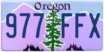 OR license plate 977FFX