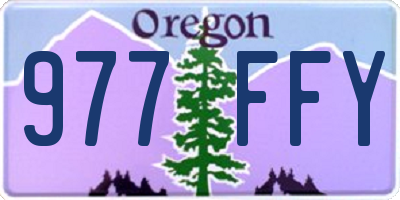 OR license plate 977FFY