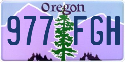 OR license plate 977FGH