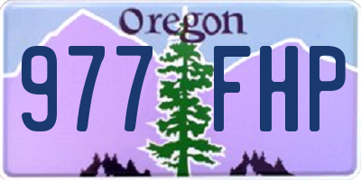 OR license plate 977FHP
