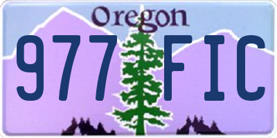 OR license plate 977FIC