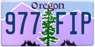 OR license plate 977FIP
