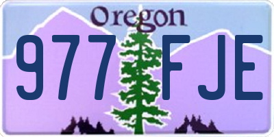 OR license plate 977FJE