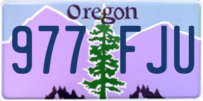 OR license plate 977FJU