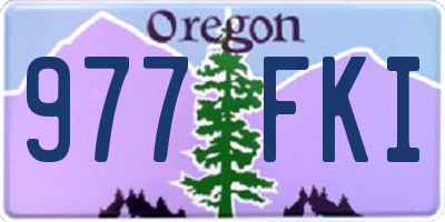 OR license plate 977FKI