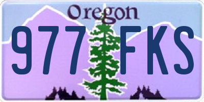 OR license plate 977FKS