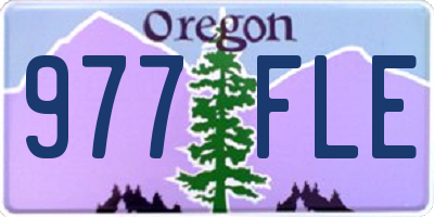 OR license plate 977FLE