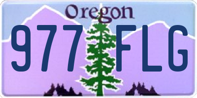 OR license plate 977FLG