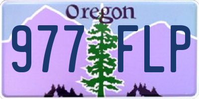 OR license plate 977FLP