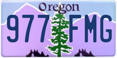 OR license plate 977FMG