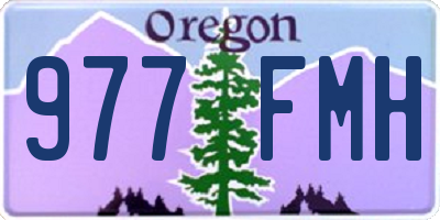 OR license plate 977FMH