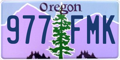 OR license plate 977FMK