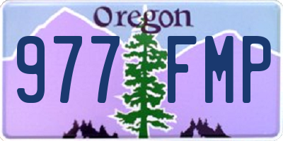 OR license plate 977FMP