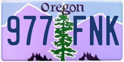OR license plate 977FNK