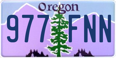 OR license plate 977FNN