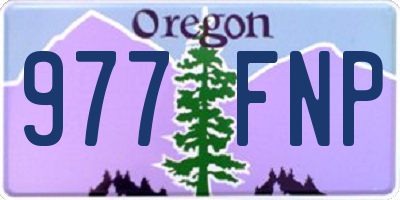 OR license plate 977FNP