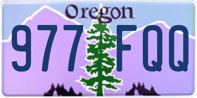 OR license plate 977FQQ