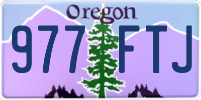 OR license plate 977FTJ