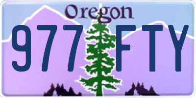 OR license plate 977FTY