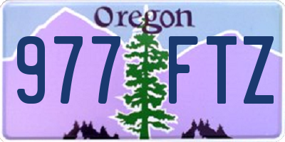 OR license plate 977FTZ