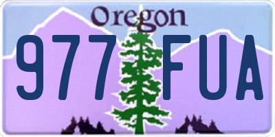 OR license plate 977FUA