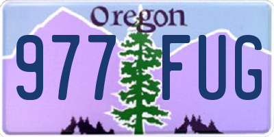 OR license plate 977FUG