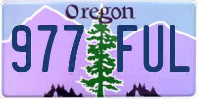 OR license plate 977FUL