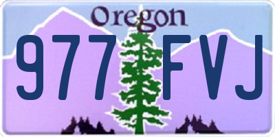 OR license plate 977FVJ