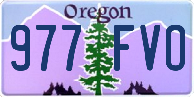 OR license plate 977FVO