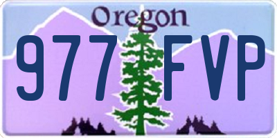 OR license plate 977FVP