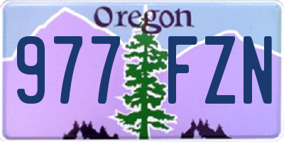 OR license plate 977FZN