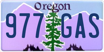 OR license plate 977GAS