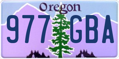 OR license plate 977GBA