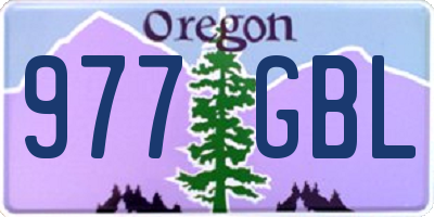OR license plate 977GBL