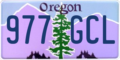 OR license plate 977GCL