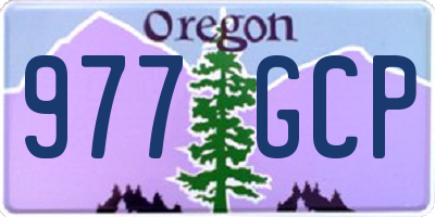 OR license plate 977GCP