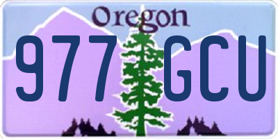 OR license plate 977GCU