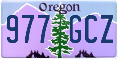 OR license plate 977GCZ