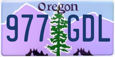 OR license plate 977GDL