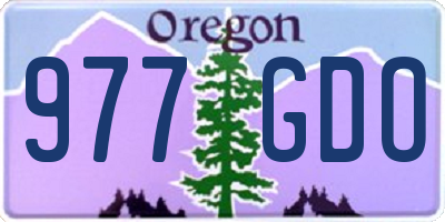 OR license plate 977GDO